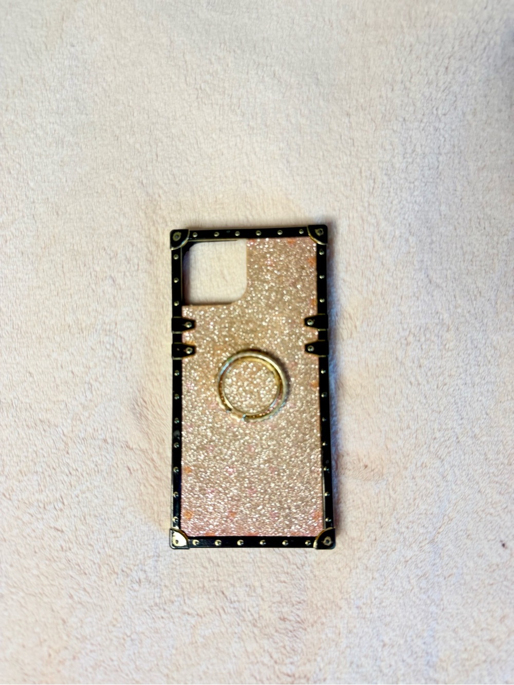 Glitter Luxury Ring-Holder Protective Phone Case - Pink Sparkle